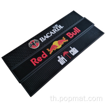 โลโก้การออกแบบที่กำหนดเอง PVC Bar Drip Mats